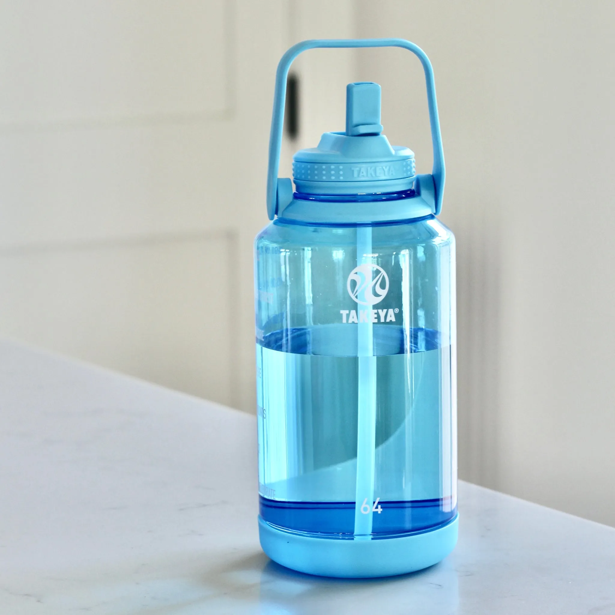 Tritan Motivational Water Bottle with Straw Lid